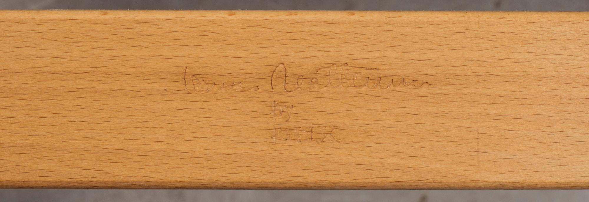 FÅTÖLJER, ett par, "Eva", Bruno Mathsson för DUX, märkta.