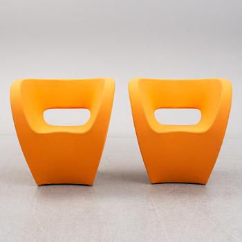 A pair of 'Little Albert' easy chairs by Ron Arad, Moroso.