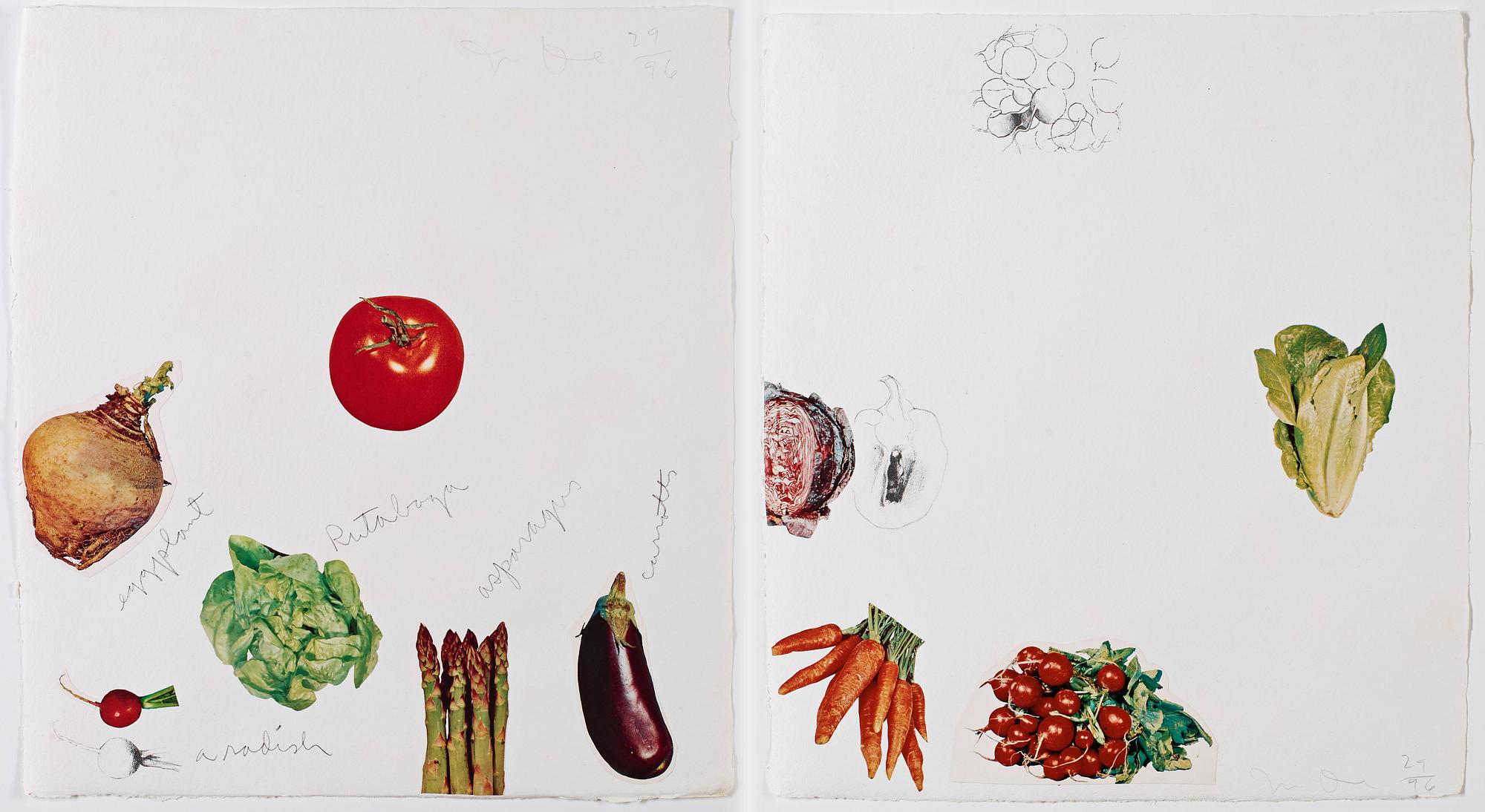 Jim Dine, "VegetablesV-VI".