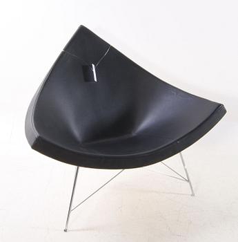 FÅTÖLJ. "Coconut", design George Nelson, Vittra, formgiven 1955.