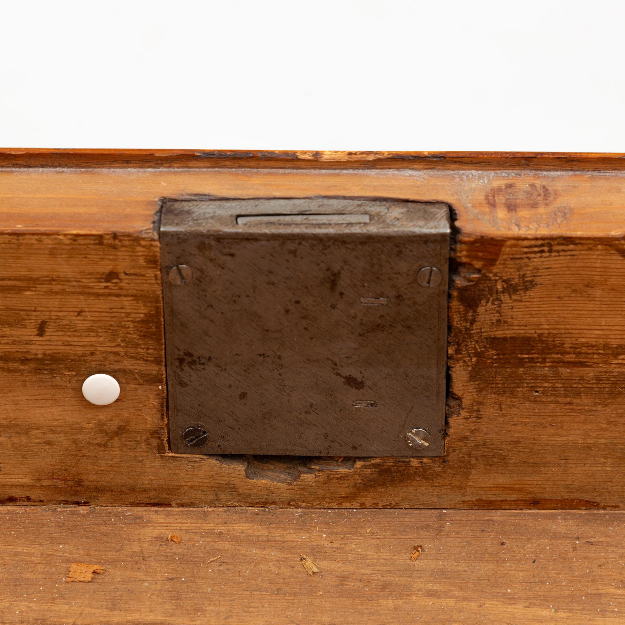 A Swedish rococo parquetry secretaire, Stockholm, later part 18th century.