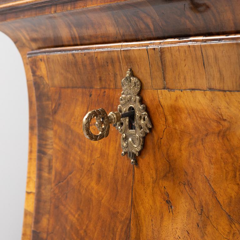 A German late Baroque longcase clock, first part of the 18th century.