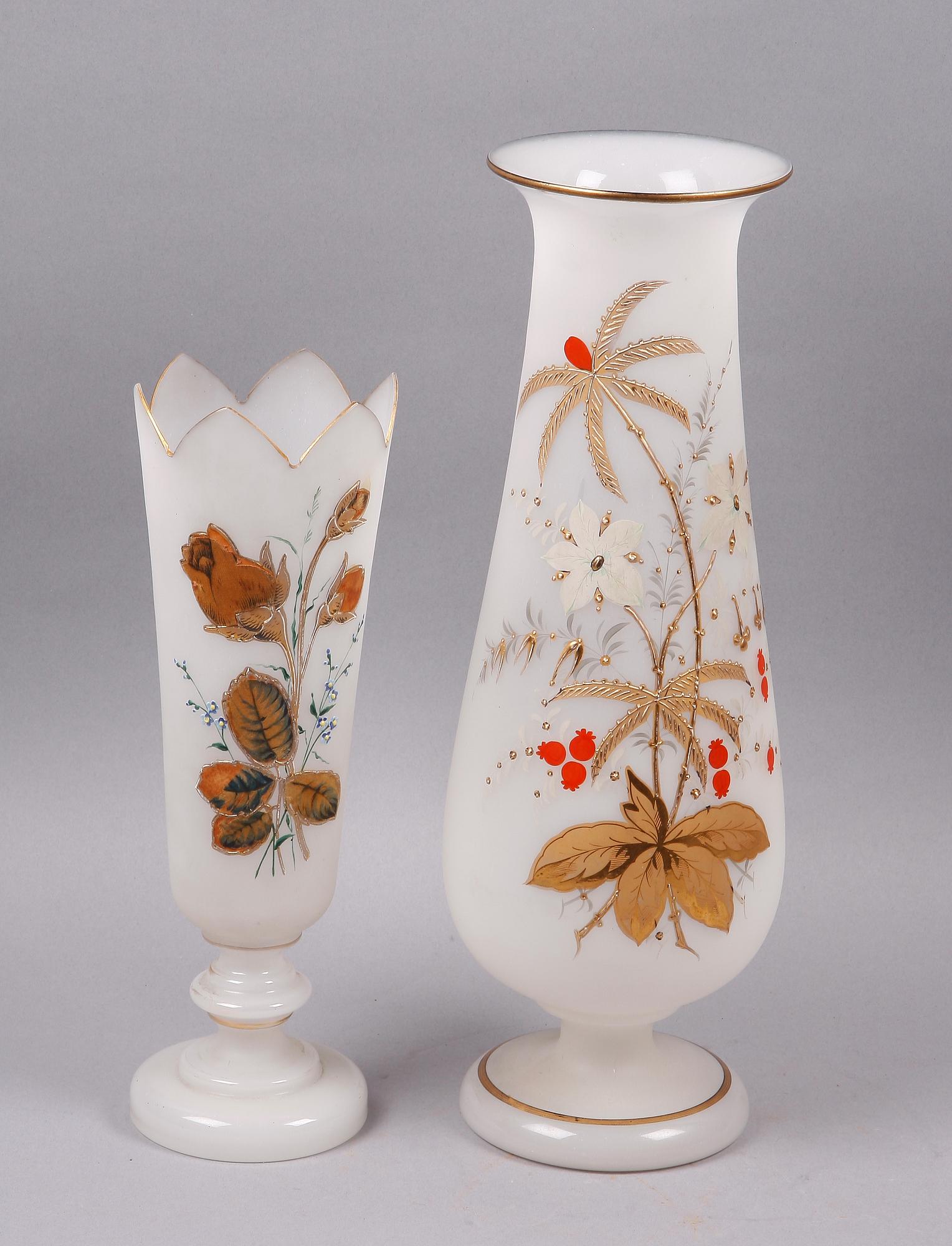 VASER, 2 st, flussglas. Sekelskiftet 1800/1900-tal.