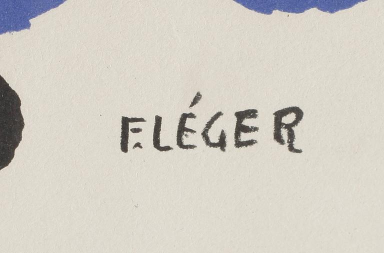FERNAND LÉGER, efter, färglitografi, utgiven School Prints Ltd, Tryckt hos W S Cowell Ltd, signerad i trycket.