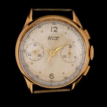 HERRARMBANDSUR, Fludo, sk. "Doctorswatch", 18K guld, 1940/50-tal.