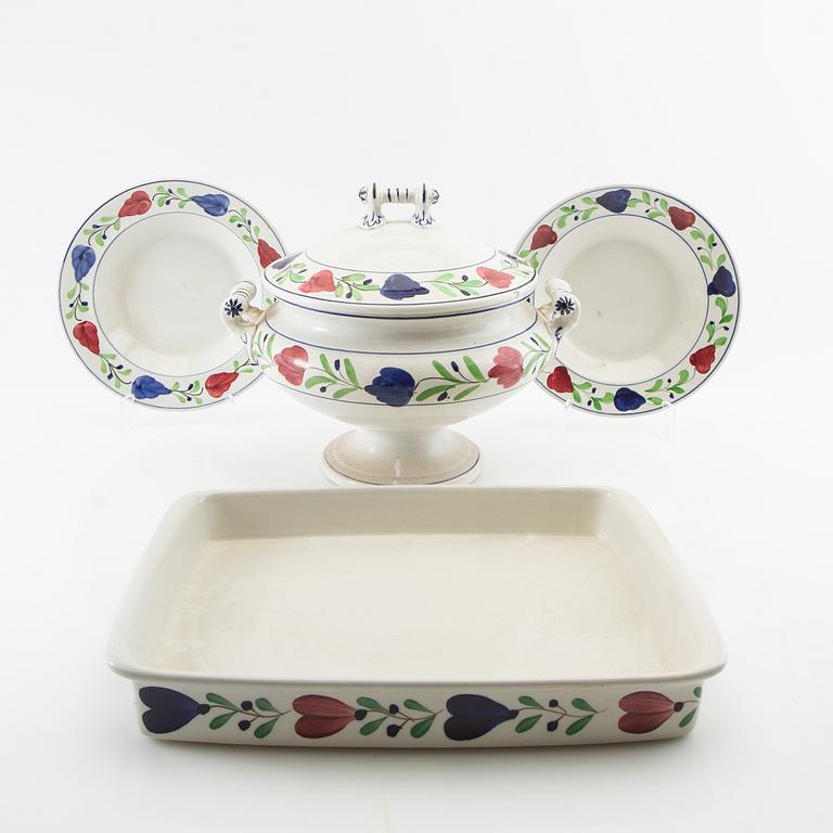 Service pieces 20 pcs "Allmoge" Gustavsberg first half of the 20th century porcelain.