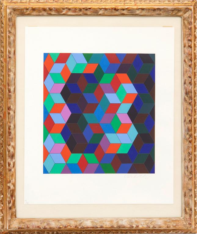 Victor Vasarely, serigraph signed and numbered 51/138.
