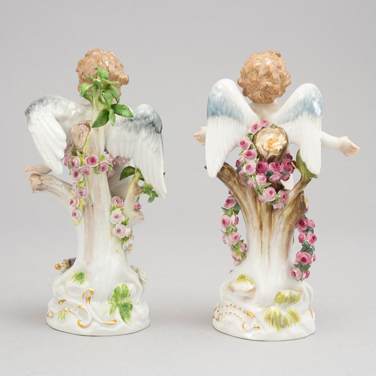 A pair of Meissen figurines, circa 1890.