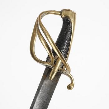 SABLAR, 3 stycken, Sverige, för kavallerimanskap, 1800-tal.