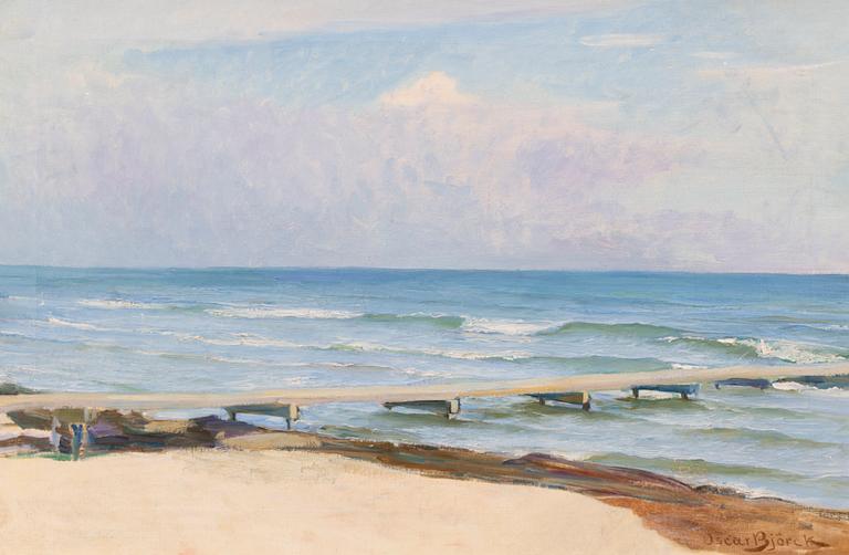Oscar Björck, Strandbrygga i Skagen.