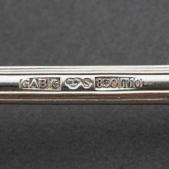 Bestickservis, 91 delar, modell Olga, silver, GAB, Stockholm/Eskilstuna, 1954-93.