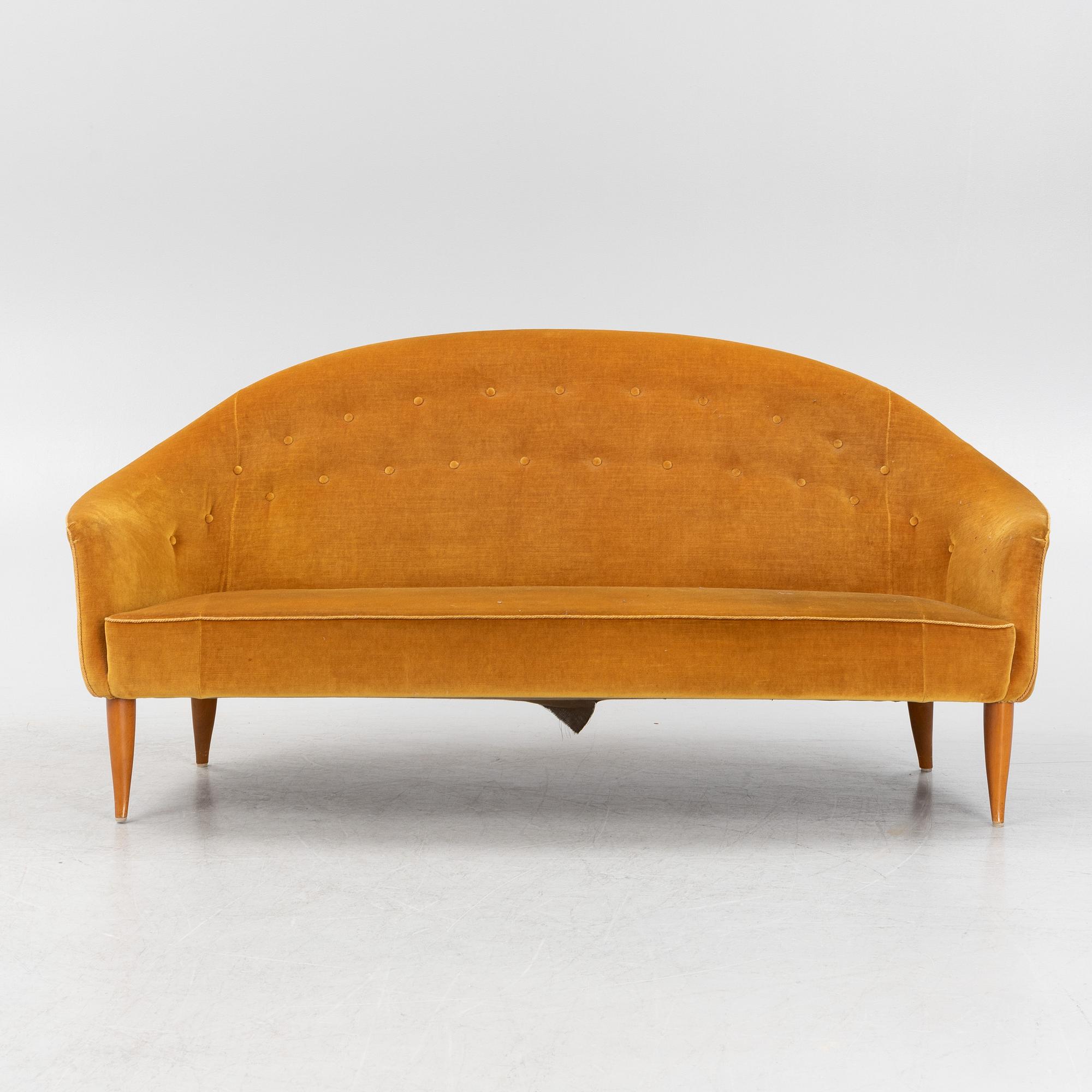Kerstin Hörlin-Holmquist, soffa, "Paradiset", Nordiska Kompaniet, 1900-talets mitt.