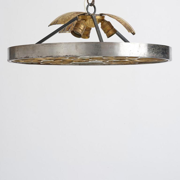 Lars Holmström, a Swedish Grace ceiling lamp, Arvika, 1920s-1930s.