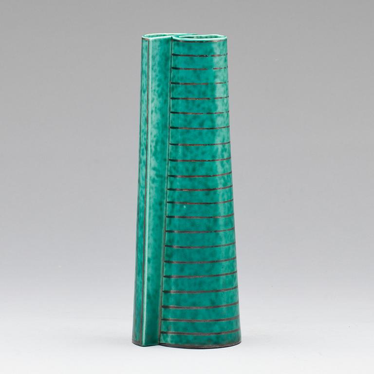 VAS, stengods. "Argenta" Wilhelm Kåge Gustavsberg.