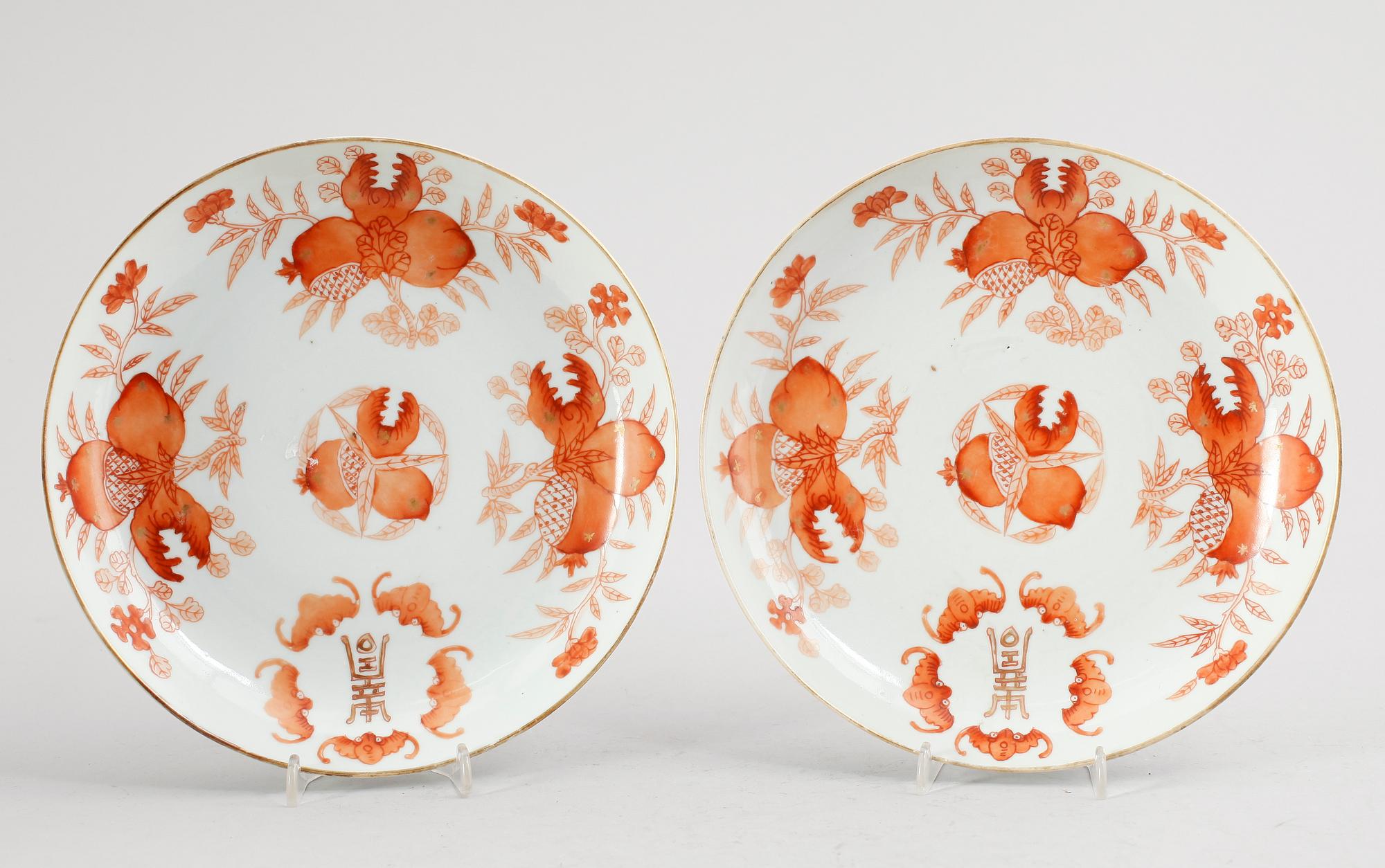 FAT, 1 par, porslin, Kina, sannolikt tidigt 1900-tal.