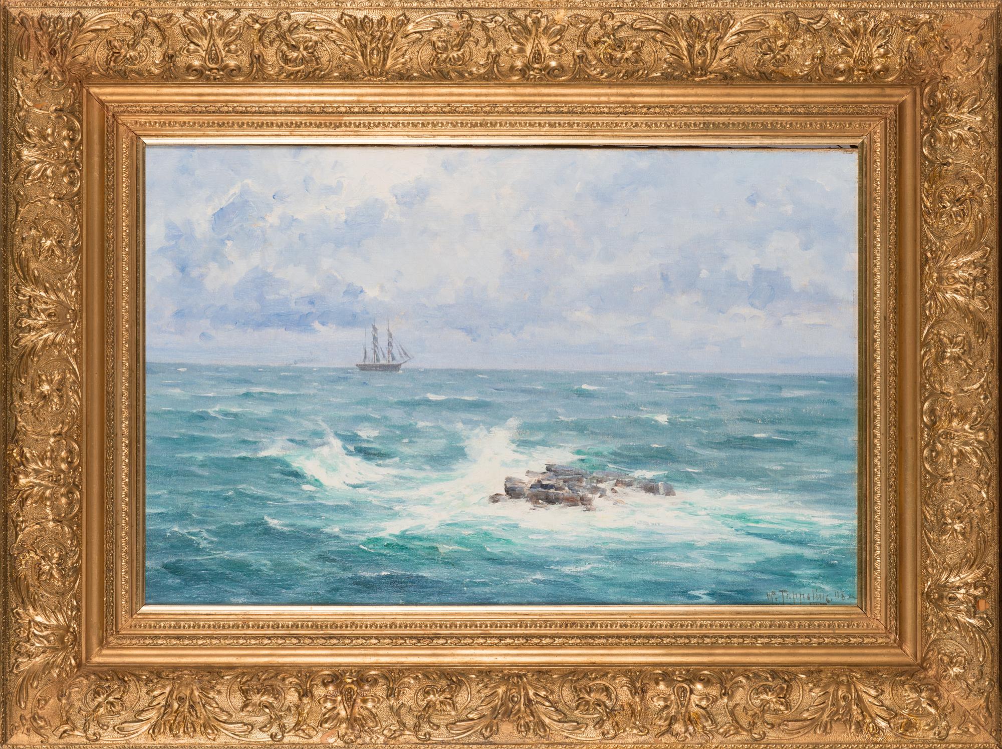 Woldemar Toppelius, olja på duk, signerad.