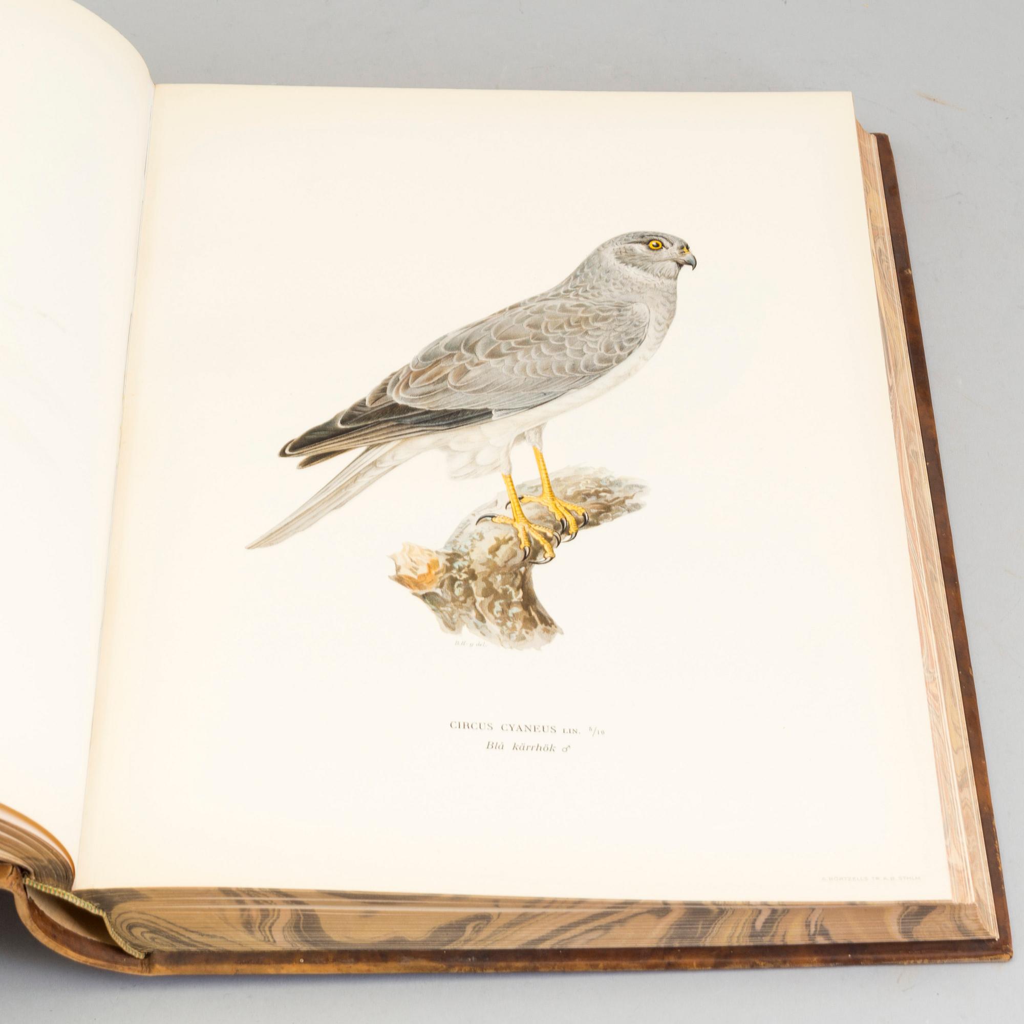 Three volumes, Swedish Birds, by M.W and F von Wright, 1927 and 1929.