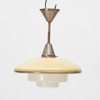 Otto Müller, a 'Sistra-pendel' ceiling lamp, Megaphos, first half of the 20th Century.