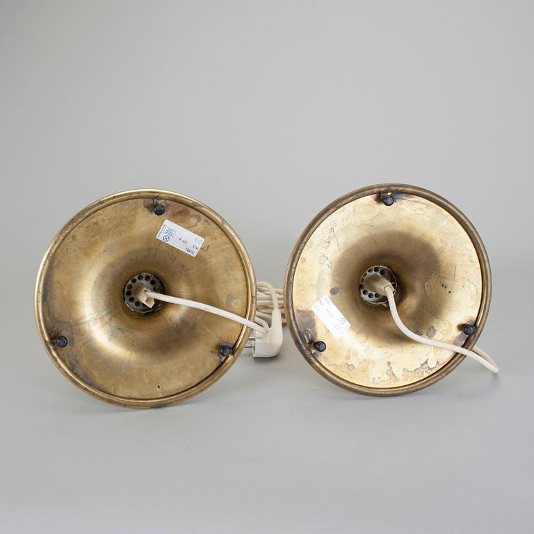 BORDSLAMPOR, ett par, Ateljé Lyktan, 1900-talets andra hälft.