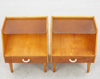 Sängbord, ett par, 1940-tal.