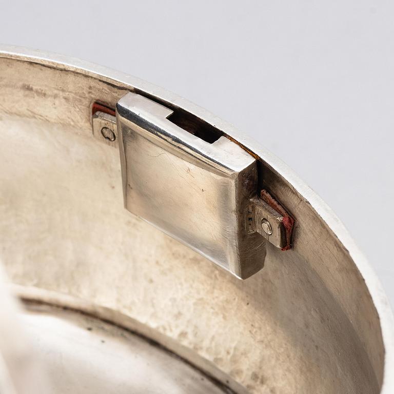 A Swedish empire silver sugar-casket, mark of Magnus Dahlqvist, Stockholm 1822.