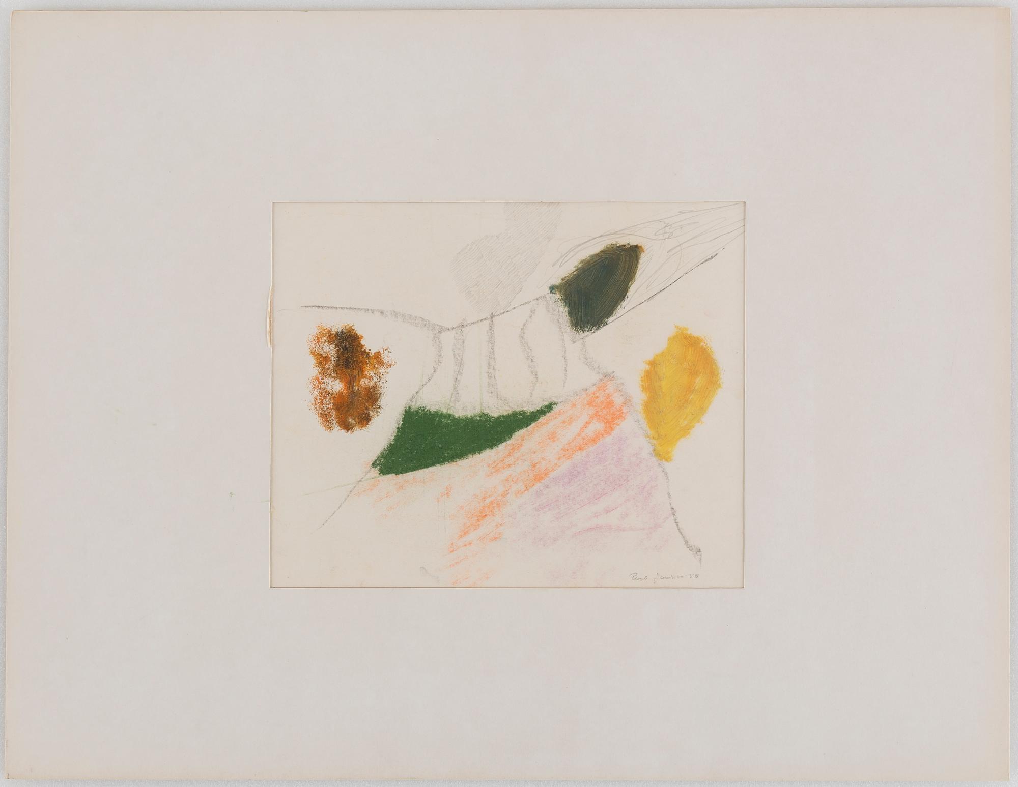 RUNE JANSSON, blandteknik, 2 st, den ena signerad och daterad -50.