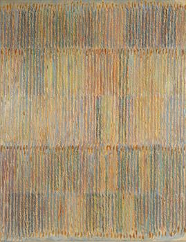 Lenore Malen, mixed media on canvas, signed and dated 1978 verso.