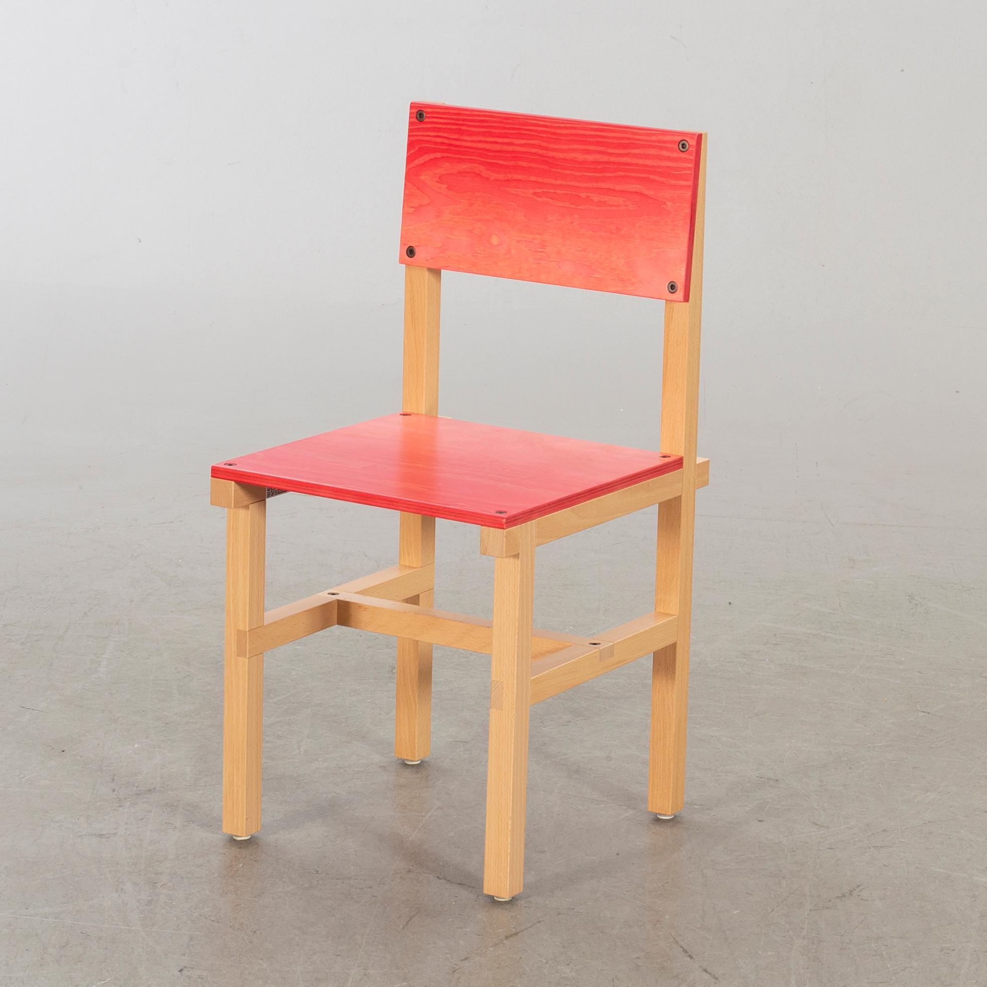 FREDRIK PAULSEN, "Röhsska"Designbaren, stol, Blå Station 2020, Stol 13/102.