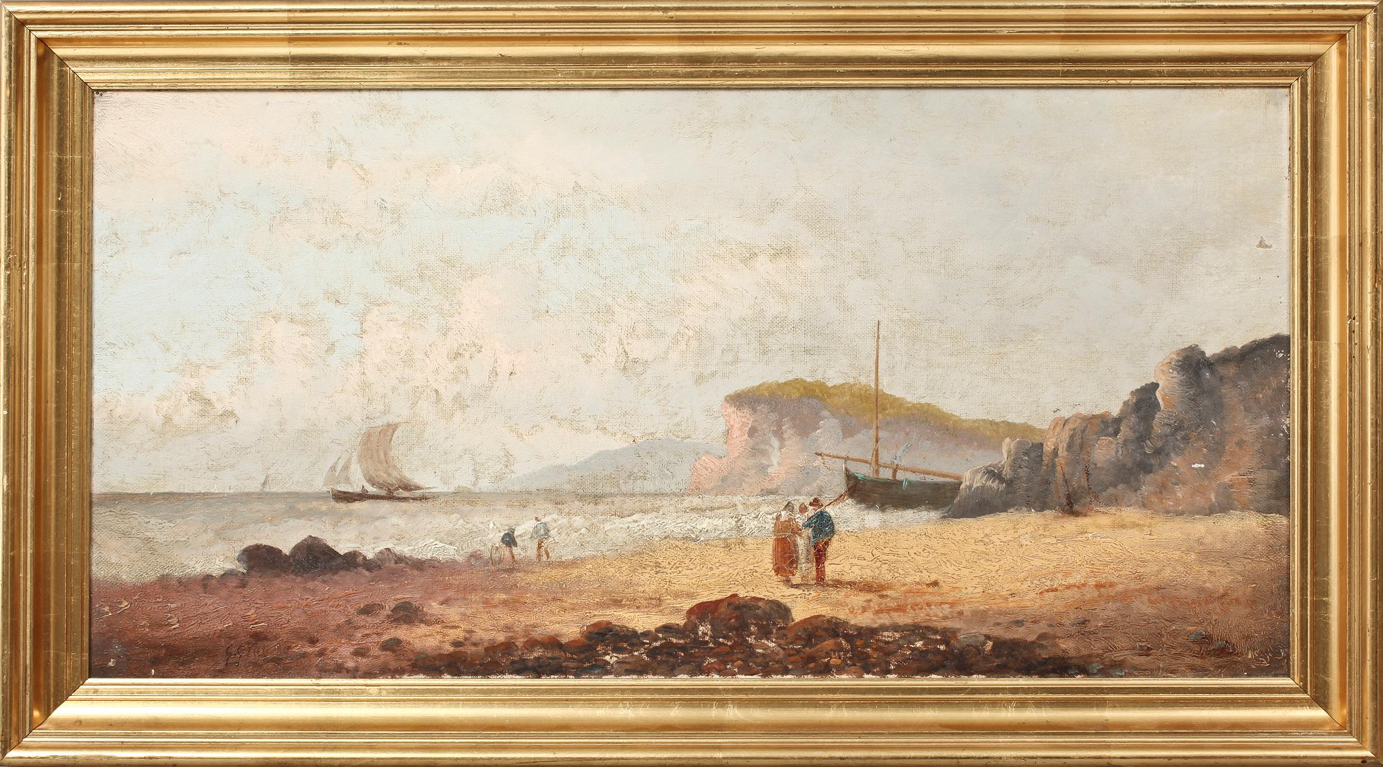 OKÄND KONSTNÄR, olja på duk, otydl sign.