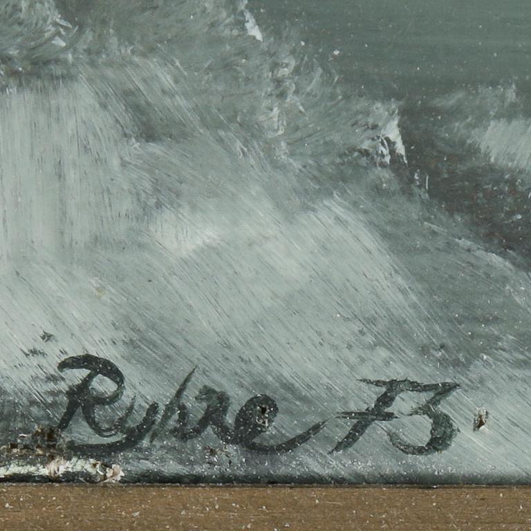 ELISABETH RYHRE, olja på duk. Signerad och daterad Ryhre -73.