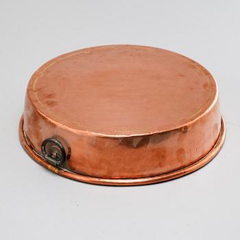 Six pieces of 19th century copper molds.