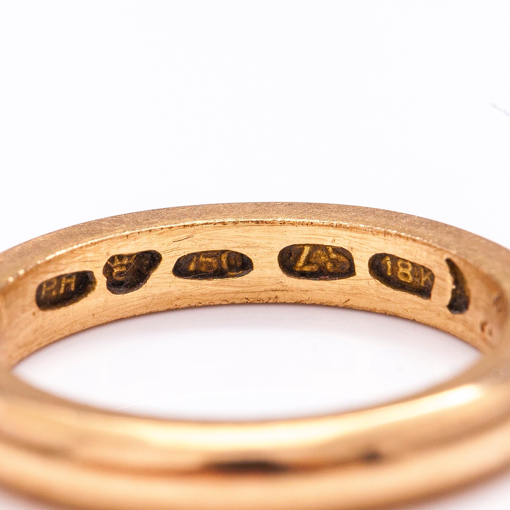 A set or three 18K gold rings by Pekka Happonen, Kuopio and Nestor Westerback, Helsinki 1929.