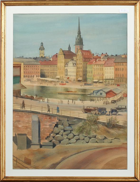HANS JOHANSON, akvarell, signerad och daterad 1931.