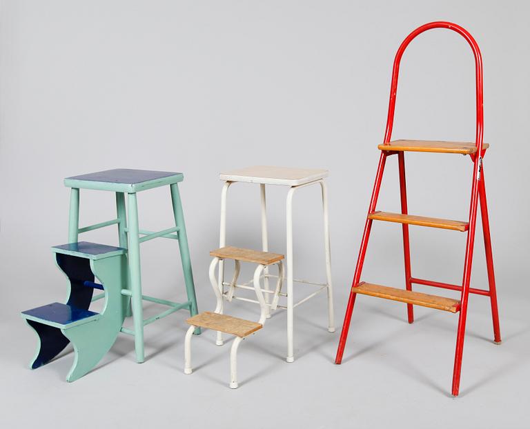 KÖKSSTEGAR, 3 st, 1900-talets mitt.