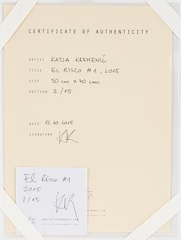 Katja Kremenic, photography, signed on certificate, edition 2/15.