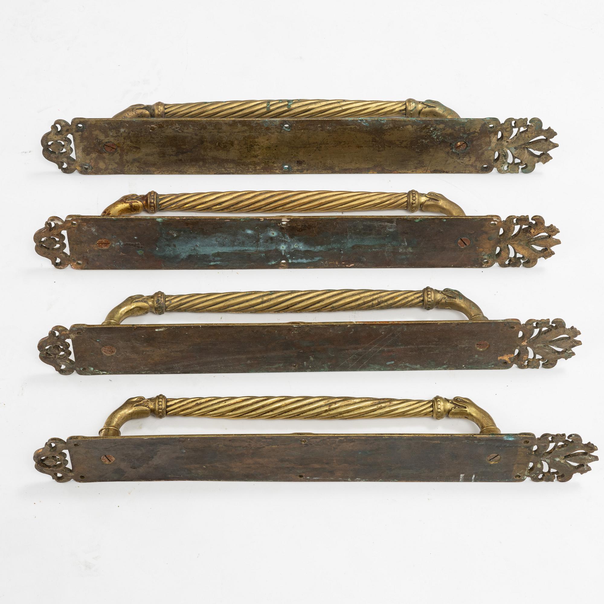 Dörrhandtag, 4 st, omkring går 1900.