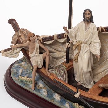 Salvador Furió, figurine, "Jesus in the Tiberiades", Lladró, Spain, 1984-2016.