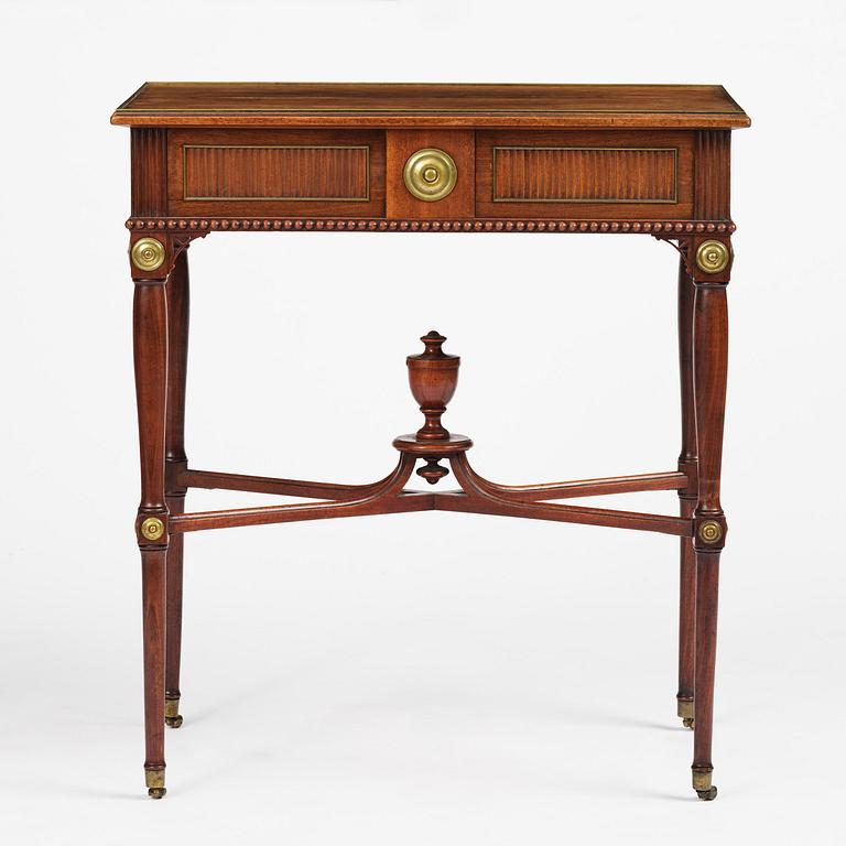 Bord, av Gottlieb Iwersson (mästare i Stockholm 1778-1813), signerat och daterat 1794, Sengustavianskt.