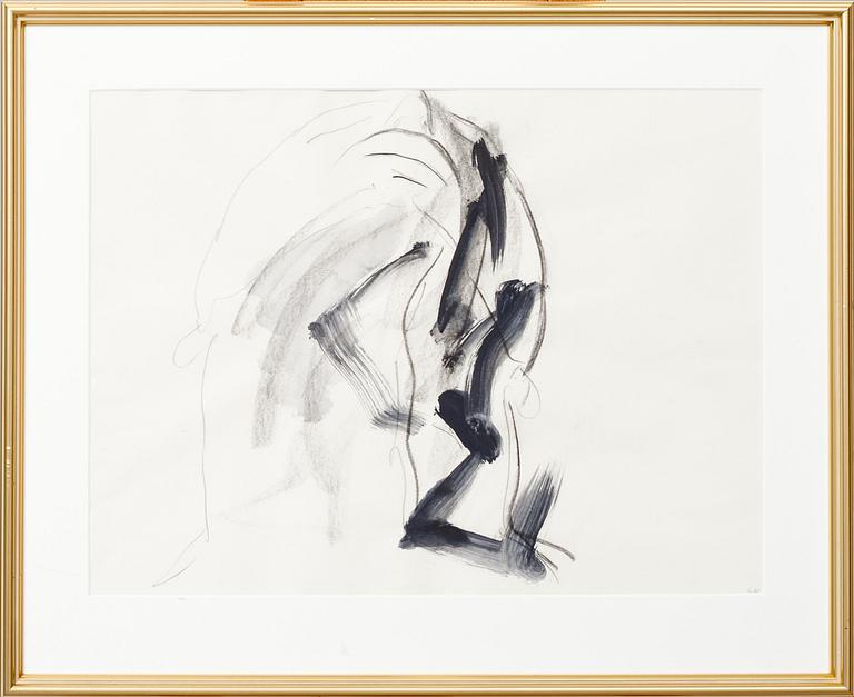 CLAES EKLUND, blandteknik, monogramsign.