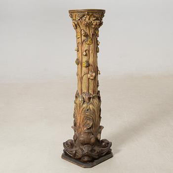 Pedestal, Art Nouveau early 20th century.