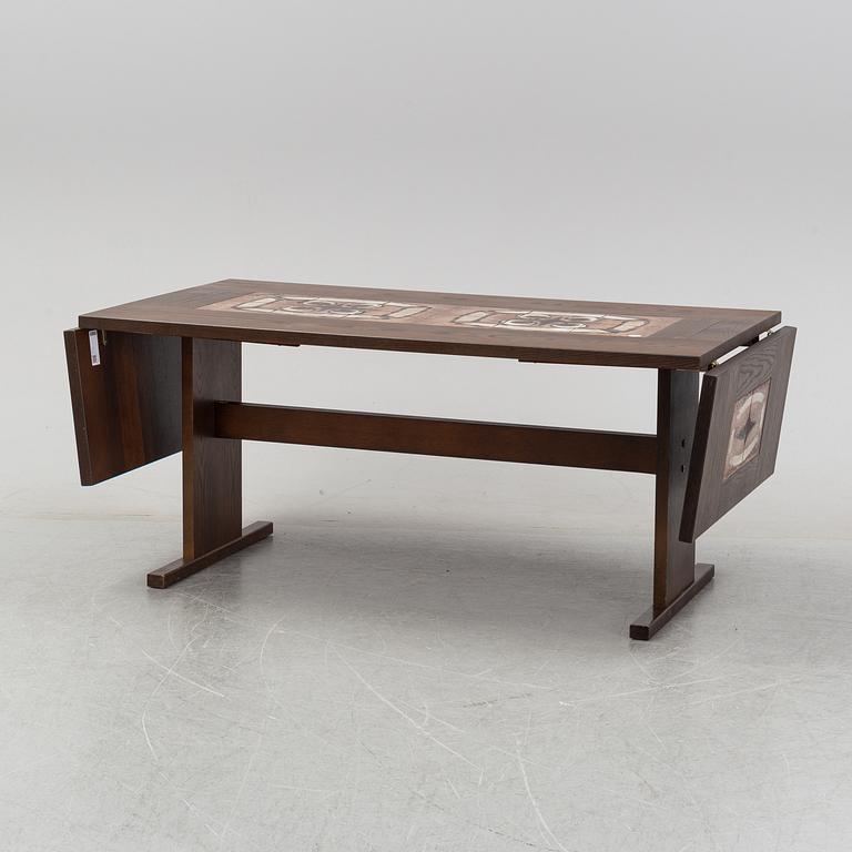 A Danish dining table and eight chairs from Gangsø Møbler A/S, 1960's-70's.
