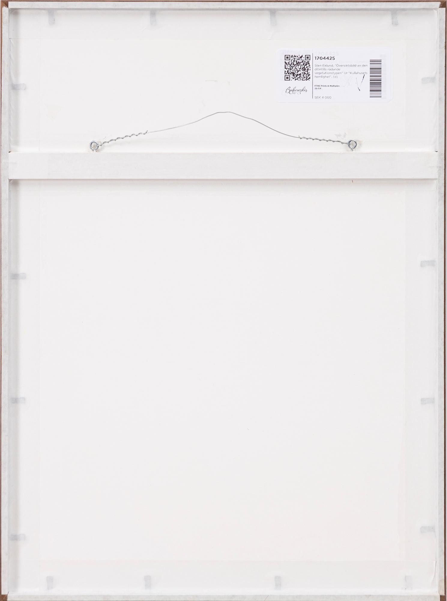 Sten Eklund, "Översiktsbild av den ditintills rådande vegetationstypen" Ur "Kullahusets hemlighet".