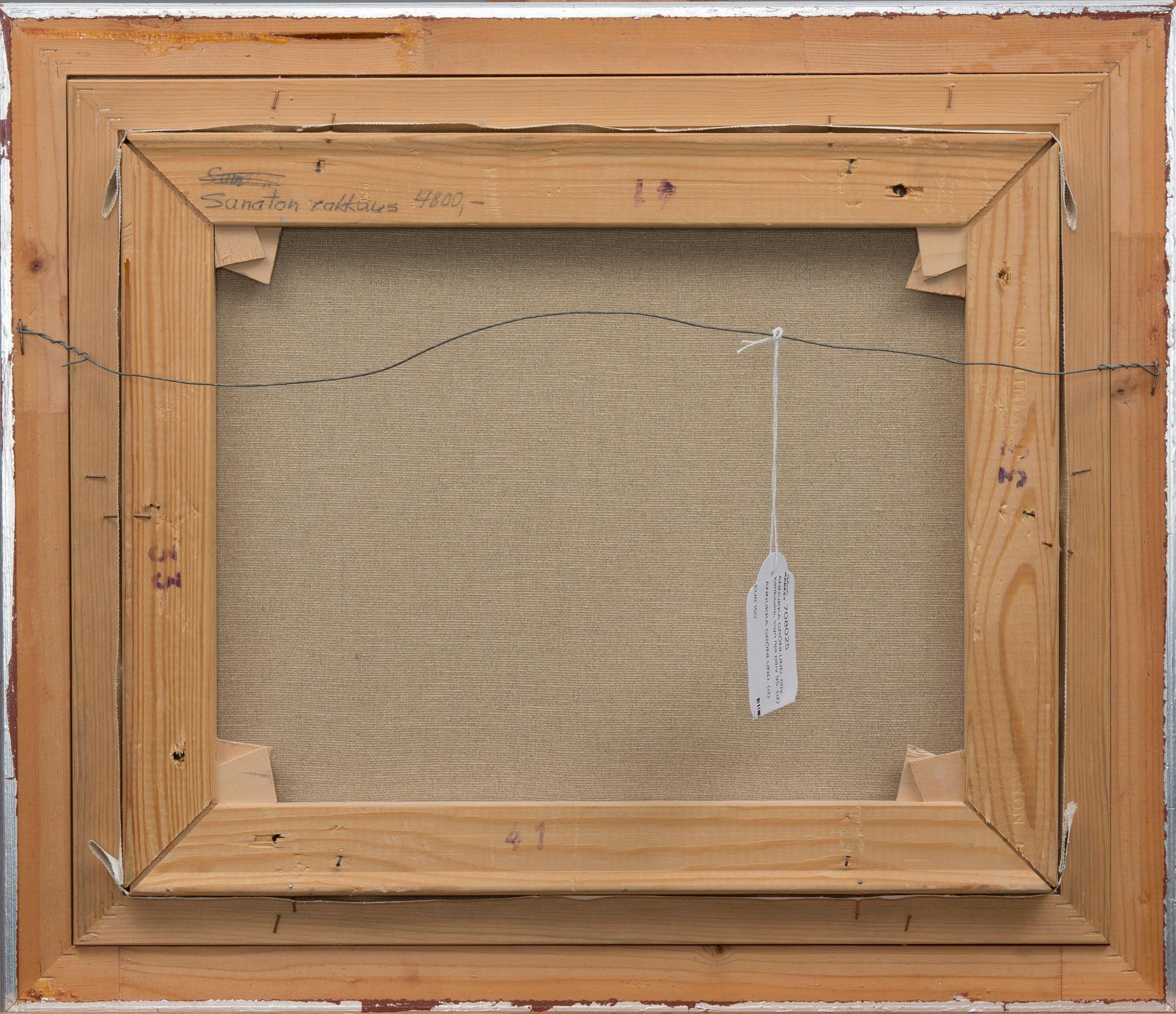 ANNUKKA GRÖNLUND, olja på duk, signerad och daterad 95.