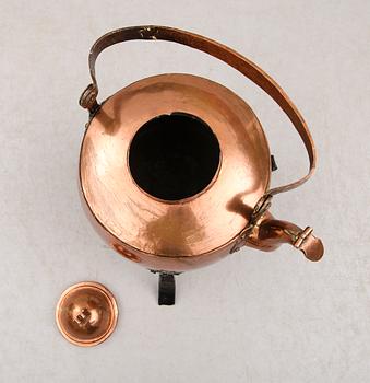 KAFFEPANNA, koppar, 1800-tal.