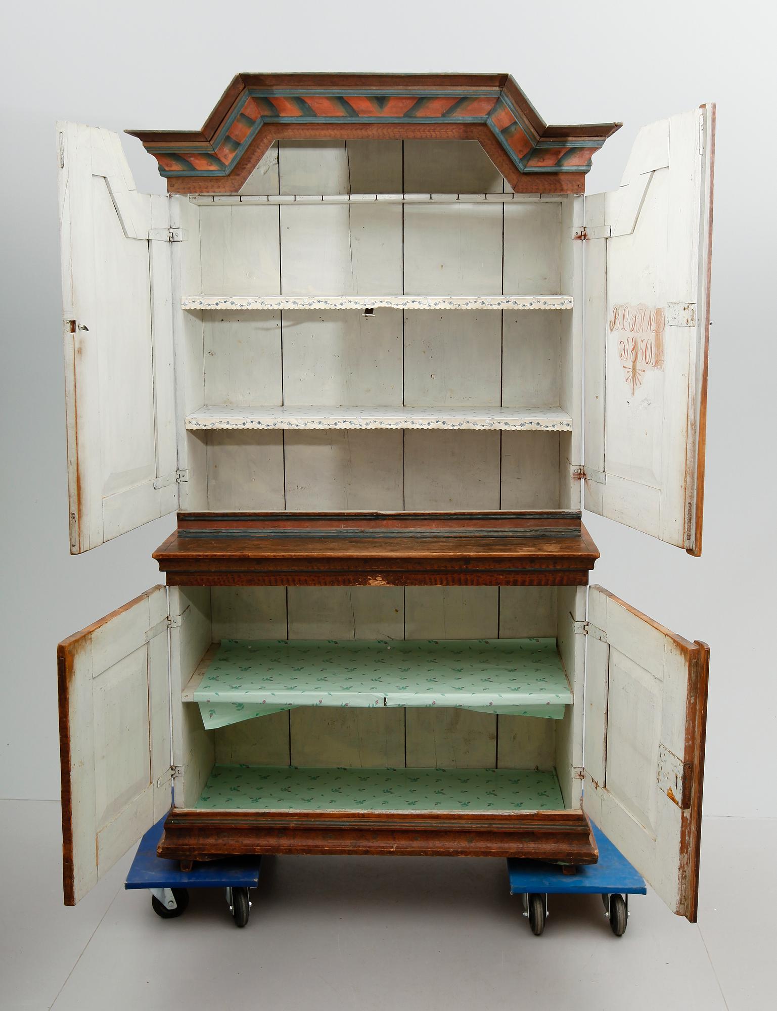 SKÅP, allmoge, 1800-talets mitt.