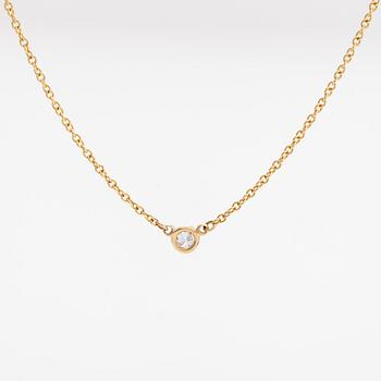 Tiffany & Co, Elsa Peretti, Kaulakoru, 18K kultaa ja timantti n. 0.05 ct.