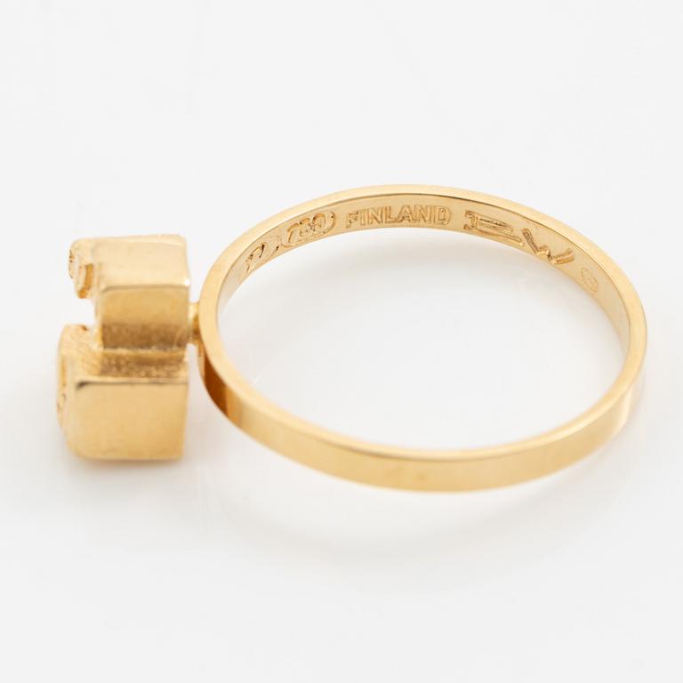 Björn Weckström, ring, 18K guld, Finland, för Lapponia.