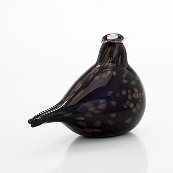 Oiva Toikka, lasilintu, "Tiiri", signeerattu O. Toikka Nuutajärvi.