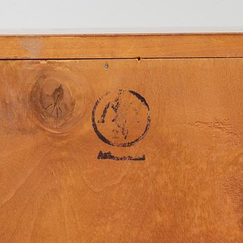 A mahogany-veneered book case, mid 20th century.