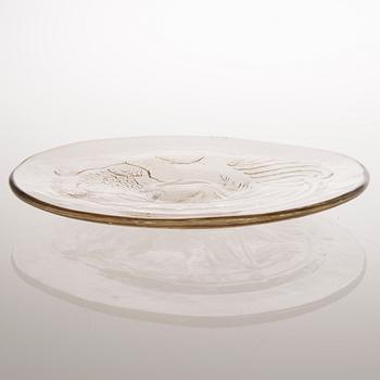 OIVA TOIKKA, dekorationsfat, signerad Oiva Toikka, Nuutajärvi Notsjö,